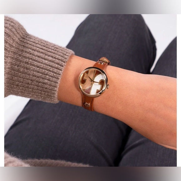 Furla Cosy Brown Genuine Leather Strap Watch